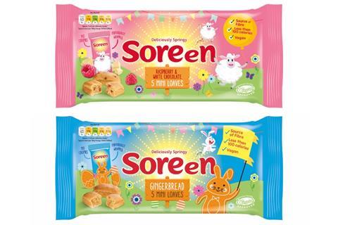 Soreen Gingerbread and Raspberry & White Chocolate malt loaf bars