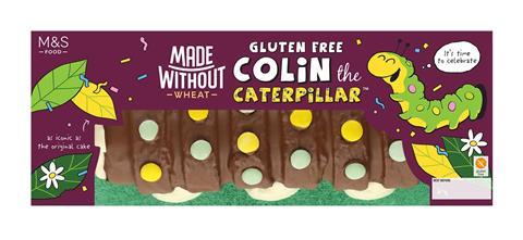 M&S - Made Without Wheat Gluten Free Colin the Caterpillar packshot - 1200x600
