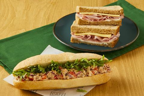New Tuna Crunch Sub and Ham & Mature Cheese Sandwich at Morrisons Cafe  2100x1400