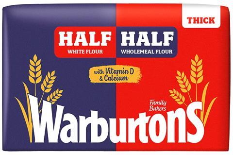 Warburtons Half-Half Thick Loaf