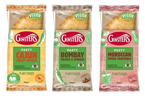 Ginsters vegan pasties