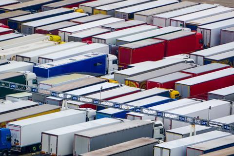 Lorry queue