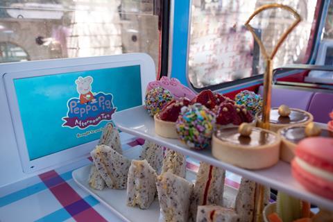 Brigit Bakery's Peppa Pig afternoon tea features themed sweet and savoury treats