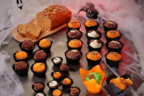 Fatherson Bakery's Halloween range includes cupcakes and a loaf cake