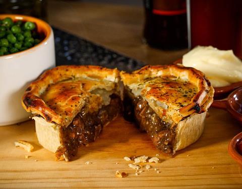 Yorkshire Handmade Pies beef, potato and gravy pies