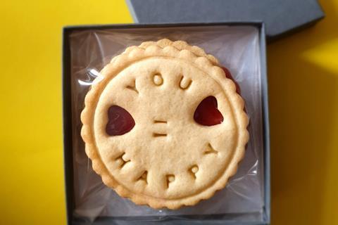 Valentine's letterbox biscuits