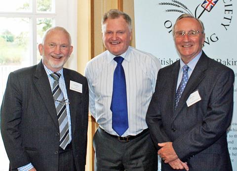 Bill Collins (right) with former Chorleywood colleagues Mike Overton (left) and Jim Brown (centre) at the BSB annual meeting in 2011
