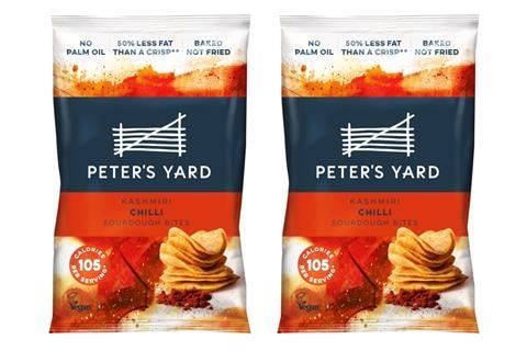Peter's Yard chilli sourdough bites in packaging