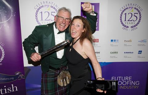 Scottish Bakers - Stephen and Rona McAllister celebrate winning Scottish Baker of the Year in 2016