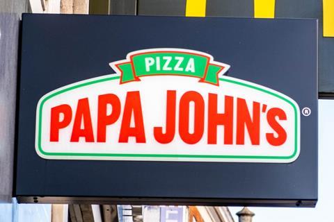 Papa John's sign