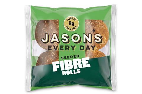 Jason's Everyday Seeded Fibre rolls in packaging