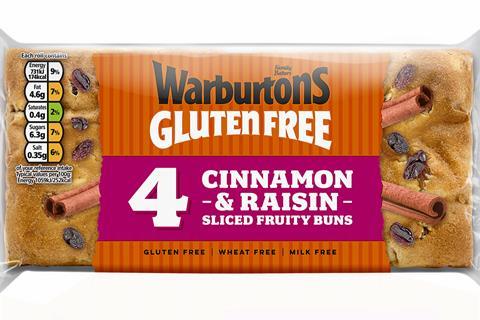 Warburtons Gluten Free Fruity Buns