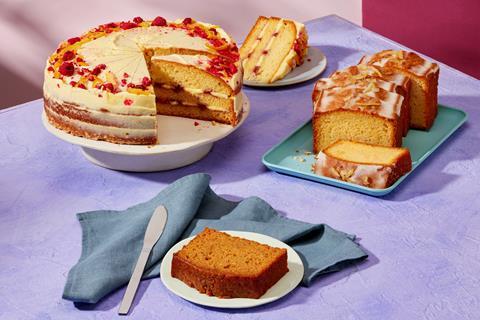 Costa's Orange and Raspberry Victoria Sponge, Banana Loaf Cake, and Lemon Drizzle Loaf Cake  2100x1400