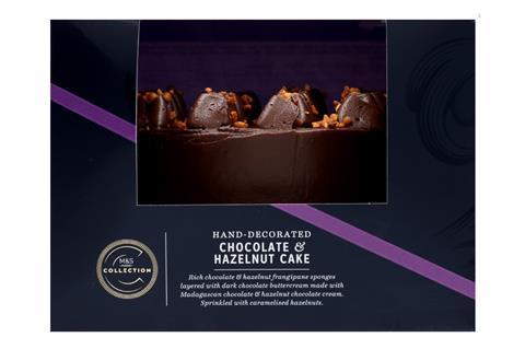 M&S Collection Madagascan Chocolate & Hazelnut cake