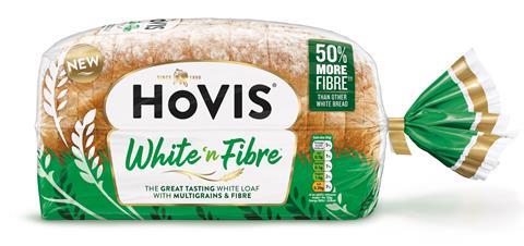 Hovis White Fibre 800g in packaging