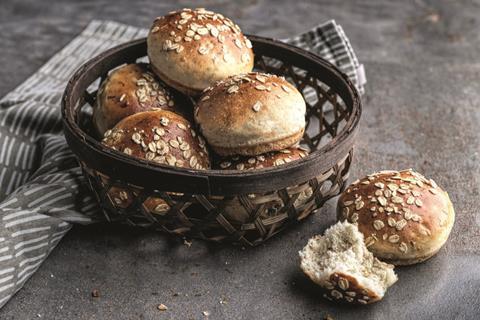 Puratos Sprouted Oats in oat-topped buns