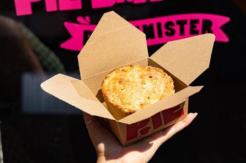 Pieminister Old Skool Banger at festival