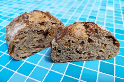 Extra Special Apple Raisin & Cinnamon Fruit Loaf 400g, Asda  sliced open 2100x1400