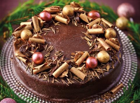 Co-op Irresistible Belgian Chocolate Orange Wreath Cake