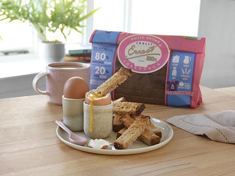 Brace's Bakery - New packaging for Ernest 100% Malted Brown sourdough loaf