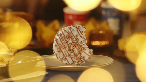 Greggs Chocolate & Hazelnut Doughnut