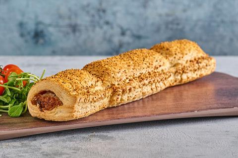 Aldi has added a pulled pork and pancetta cracker to its savoury range