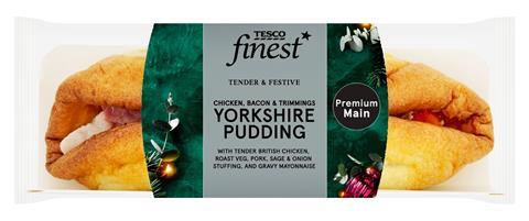 Tesco Finest Chicken Bacon Trimmings Yorkshire Pudding Wrap - 2400x1009