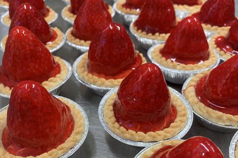 Strawberry tarts at Breadalbane Bakery