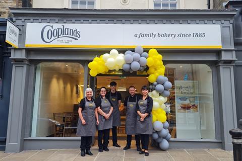 Cooplands colleagues outside bakery