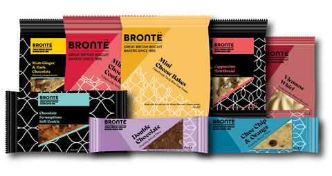 Bronte biscuits in packaging