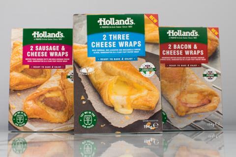 Holland's Pies - Sausage & Cheese Wraps, Three Cheese Wraps, Bacon & Cheese Wraps - 2100x1400