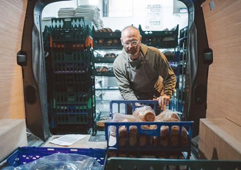 Cybake - Roger's Bakery founder Roger Haycock handles products in his van