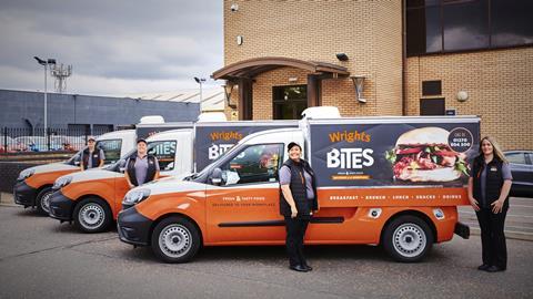 Wrights Bites food to go delivery vans