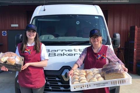 Barnetts Bakery of Anstruther donated baked goods to help feed local families during lockdown