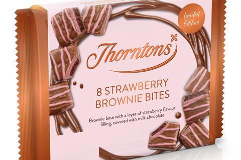 Thorntons Strawberry Bites in packaging