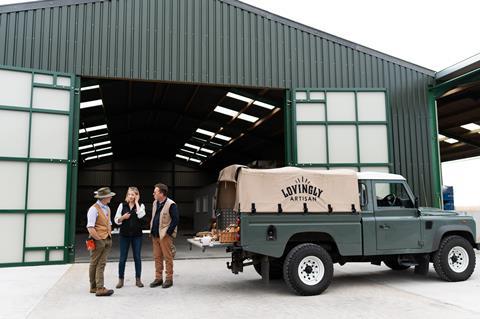 Left to right: Dr Andrew Wilkinson, Jannike Taylor, and Aidan Monks outside Lovingly Artisan's new Burneside site