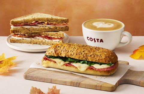 Salami, Mozzarella, Hot Honey Panini_Roast Chicken Bacon Sandwich_ Flat White_Coffee Autumn 2025