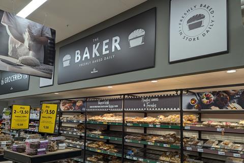 Morrisons in-store bakery signage  2100x1400