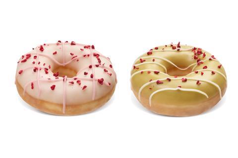Krispy Kreme - Cherry Bakewell and Pistachio Iced Doughnuts - 2100x1400