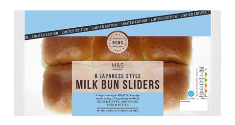 M&S 6 Japanese Style Milk Buns Sliders
