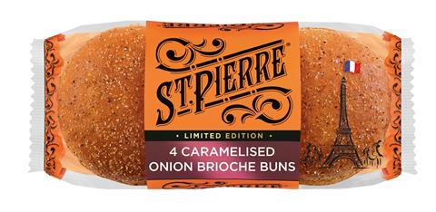 St Pierre caramelised onion brioche