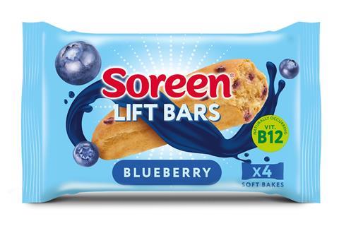 Soreen Lift Bars Blueberry in packaging