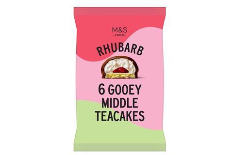 M&S Rhubarb Gooey Middle Teacakes