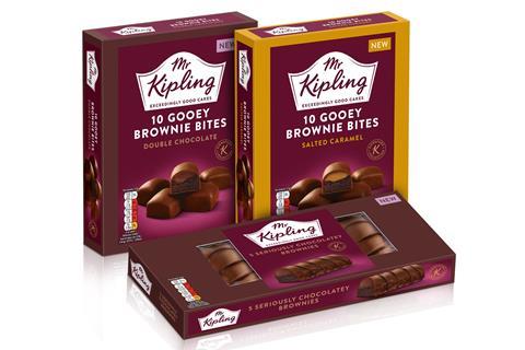 Mr Kipling brownies in packaging