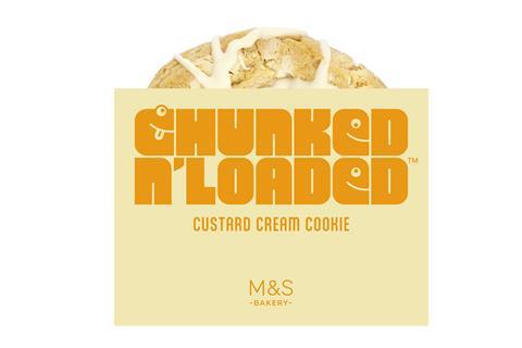 M&S Chunked & Loaded Custard Cream Cookie