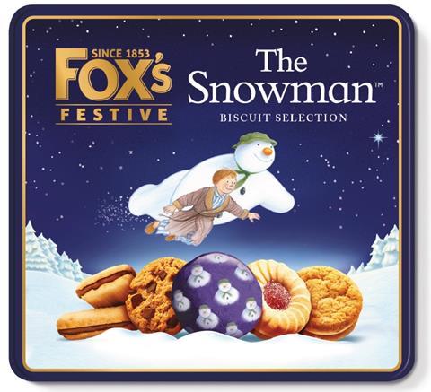 Fox's Biscuits Snowman Tin