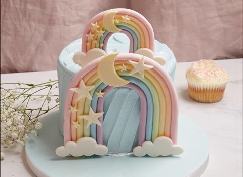 Story Time Rainbow Cake - The Hummingbird Bakery
