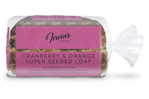 Irwin's Cranberry & Orange Super Seeded Loaf