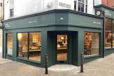 Cornish Bakery - Norwich shop front