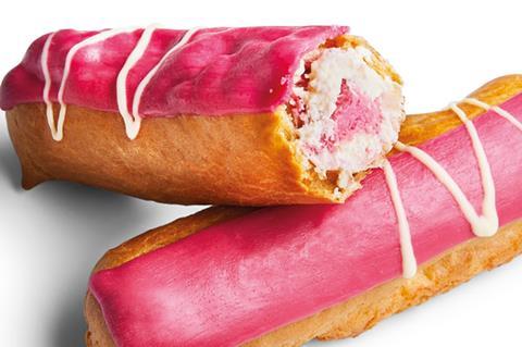 Waitrose raspberry ripple eclairs